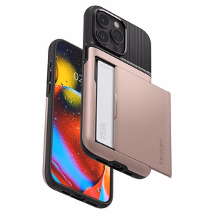 Spigen Slim Armor CS Suojakuori iPhone 15 Pro Max:lle - Vaaleanpunainen