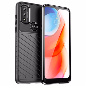 Thunder Case flexible armored cover for Motorola Moto G Play 2022 black