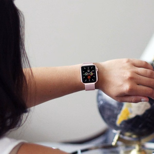 Tech-Protect MilaneseBand Ranneke Apple Watch 4/5/6/7/8/9/SE 38/40/41mm Rose Gold