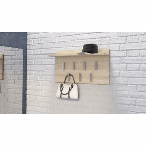 Top E Shop Hanger 2F – seinään kiinnitettävä naulakko, Sonoma-tammi