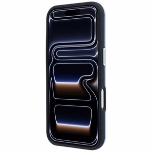 BMW Sign Deboss Quilted Metal Logo -suojakuori laitteelle iPhone 18 Pro Max / 17 Pro Max, MagSafe-yhteensopiva – sininen