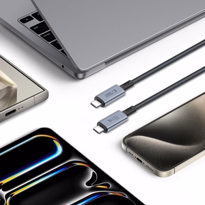 Tech-Protect UltraBoost Max USB-C 4.0 / USB-C 4.0 PD kaapeli 240W 8K 40Gbps 1m - harmaa