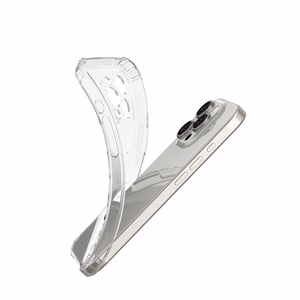 Anti Shock 1,5 mm suojakuori iPhone 17 Air 6,6 läpinäkyvä iso reikä