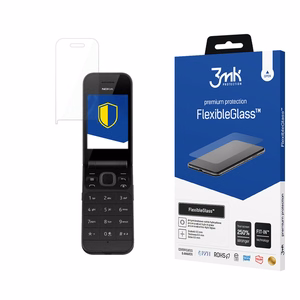 Nokia 2720 Flip – 3mk FlexibleGlass puhelimen näytönsuoja