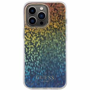 Guess IML Faceted Mirror Disco Iridescent Suojakuori iPhone 15 Pro Max:lle - monivärinen