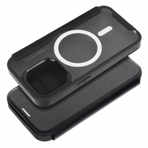Flip case for iPhone 16 PLUS Smart Mag compatible with MagSafe black