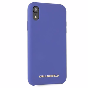Karl Lagerfeld Silikoninen iPhone Xr Suojakuori - Violetti
