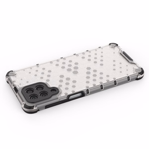 Honeycomb tapauksessa panssaroitu kansi geelirunko Samsung Galaxy M53 5G musta musta