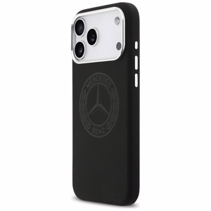 Mercedes Silicone Vintage Logo MagSafe suojakuori iPhone 17 Pro Max:lle - musta