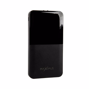 Varavirtalähde MX ROTH 10 000 mAh, 2xUSB, 10W Li-Po, musta, + microUSB kaapeli