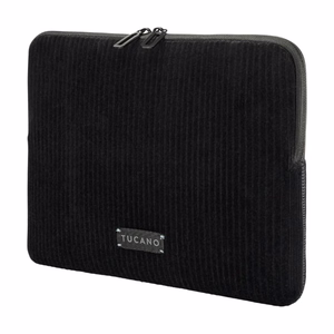 Tucano Velluto 2 neoprene sleeve with velvet exterior for 13-inch MacBook Air/Pro and 12-inch laptops, black