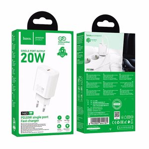 Laturi Hoco USB-C QC PD 20W N60 valkoinen