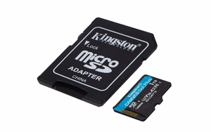 Kingston memory card 1TB microSDXC Canvas Go Plus Gen4 200MB/s A2 U3 V30 + adapter