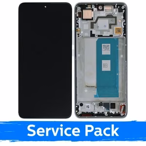 LCD-näyttö, yhteensopiva Xiaomi Poco F5 Pro 5G kehyksellä / valkoinen (Service Pack)