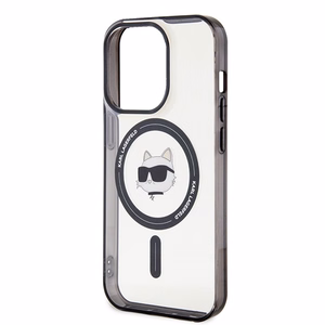Karl Lagerfeld KLHMP15XHCHNOTK iPhone 15 Pro Max 6,7 läpinäkyvä kovakuori IML Choupetin pää MagSafe