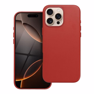 Kotelo Leather Mag Cover (MagSafe) iPhone 16 Pro Max punainen
