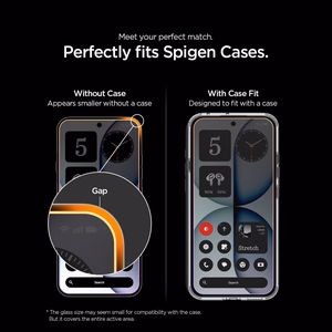 Spigen Glas.tR EZ Fit Pro tempered-glass screen protector for Nothing Phone 4A, 2 pcs.