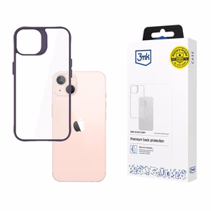 3mk Satin Armor Case+ Purple Suojakuori Apple iPhone 14:lle - läpinäkyvä