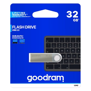GOODRAM UUN2 Pendrive - 32GB USB 2.0 hopeinen