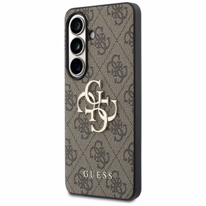 Guess 4G Big Metal Logo Case for Samsung Galaxy S26 Plus - Brown