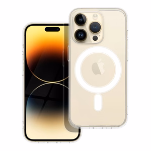 Suojakuori iPhone 14 PRO:lle Clear Mag Cover (STR) yhteensopiva MagSafen kanssa läpinäkyvä
