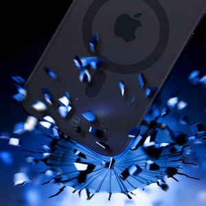 3mk Smoke MagCase iPhone 17:lle - musta puoliläpinäkyvä