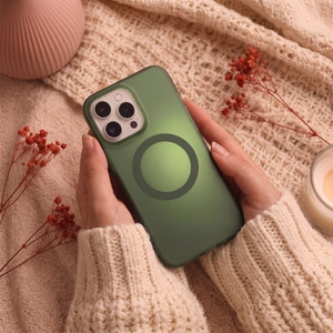 Tecto Shield Mistiq Mag suojakuori iPhone 16 Pro 6,3"-mallille, oliivinvihreä