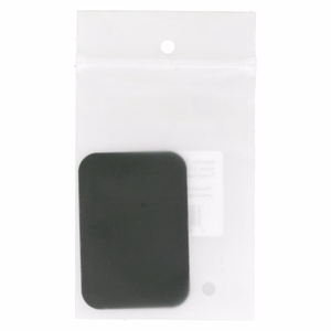 Metallilevy magneettikiinnikkeitä varten - suorakulmainen 45x65mm musta