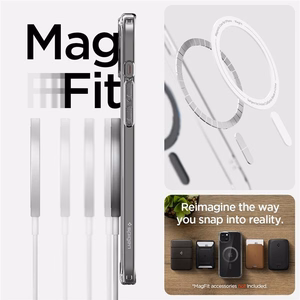 Spigen Ultra Hybrid MagSafe Suojakuori iPhone 15 Plus:lle - Hiili