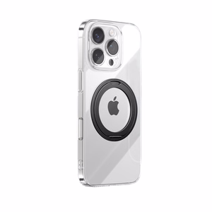 Joyroom JR-16JL6 iPhone 16 Pro Ultra-Thin MagSafe Compatible Case with 360° Ring Stand - Black