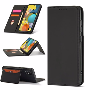 Magneettikorttikotelo Xiaomi Redmi Note 11 pussi kortti lompakko kortin haltija musta