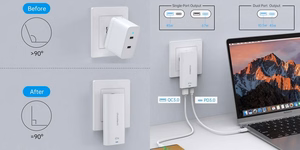 Charger CHOETECH GaN USB-C, USB-A: 67W, PD