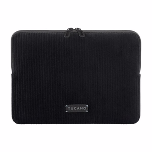 Tucano Velluto 2 neoprene sleeve with velvet exterior for 14-inch MacBook Pro and 13-inch laptops, black