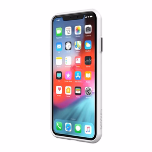 Incase Pop suojakuori laitteelle iPhone XS / X, läpinäkyvä ja norsunluunvärinen