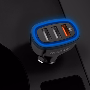 Car charger Dudao (R7S) (3xUSB) (2.4A;18W) white