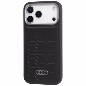 Audi GT Synteettinen Nahkainen MagSafe Suojakuori iPhone 17 Pro:lle - Musta