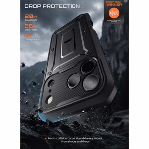 Supcase Unicorn Beetle Pro -suojakuori iPhone 18 Pro / 17 Pro – musta