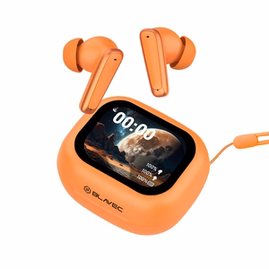 Blavec Bluetooth TWS Earphones BW-07 Live with LCD display (BW07L-O) orange