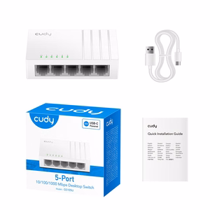 Cudy GS105U network switch Unmanaged Gigabit Ethernet (10/100/1000) White