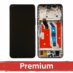LCD-näyttö yhteensopiva Huawei Honor 50 Lite kehyksellä / Space Silver / OEM