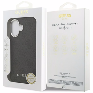 Guess 4G Classic Logo MagSafe -suojakuori iPhone 17 -mallille, musta