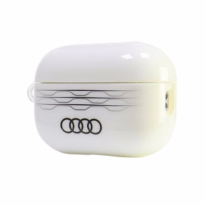 Audi IML Geometric Pattern Suojakuori AirPods Pro 2:lle - valkoinen