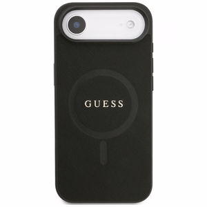 Guess Saffiano Classic Logo MagSafe suojakuori iPhone Air - musta
