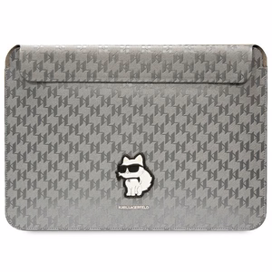 Karl Lagerfeld Saffiano Monogram Choupette Suojakuori 14 tuuman kannettavalle - hopeinen