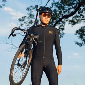 Rockbros YDWT020 Diamond cycling jersey spring/autumn/winter size M - black
