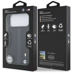 BMW M Perforated Stripe Logo MagSafe Suojakuori iPhone 17 Pro Max:lle - Sininen
