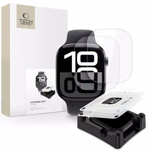 Tech-Protect Supreme Hydrogel kalvosetti 2-pakkaus Apple Watch 10 42 mm:lle - läpinäkyvä
