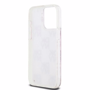 DKNY iPhone 15 Pro Max 6.7" Vaaleanpunainen Suojakuori Liquid Glitter Multilogo