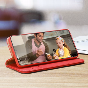 Dux Ducis Hivo Nahka Flip Cover Aitoa nahkaa Lompakko korteille ja asiakirjoille Samsung Galaxy S22 + (S22 Plus) Musta