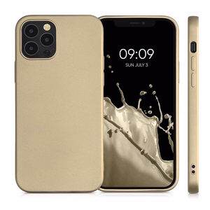 Metallinen Suojakuori iPhone 16:lle kultainen